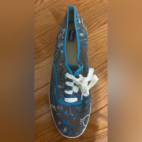 Keds Women's Keds Brown & Blue Paisley Print Sneakers - Picture 2 of 6